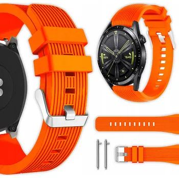 Řemínek na hodinky Řemínek Vanfone pro Huawei 22mm oranžový