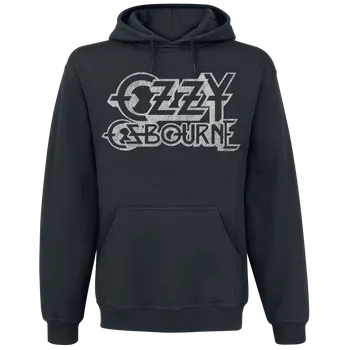 Pánská mikina Mikina s kapucí z Ozzy Osbourne - Vintage Logo - Muži - černá