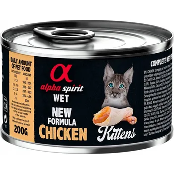 Krmivo pro kočku ALPHA SPIRIT Kittens Chicken 200g konzerva pro koťata