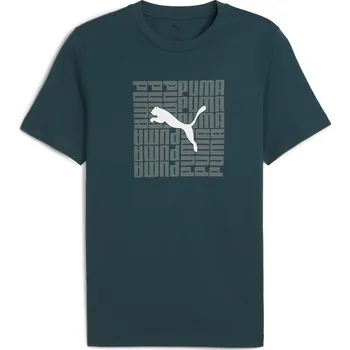 Pánské tričko Pánské Tričko s krátkým rukávem PUMA GRAPHIC BOX TEE 68803175 – Zelená XL