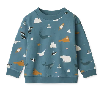 Pánská mikina Liewood Mikina Thora Arctic Sea Ocean view Velikost oblečení: 86/92