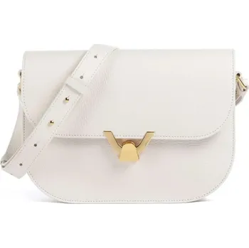 Kabelka Coccinelle Dew kožená kabelka přes rameno bílá + doprava zdarma