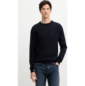 Pánský svetr Vlněný svetr Trussardi pánský, tmavomodrá barva, M0058000007N 59X, vel. M