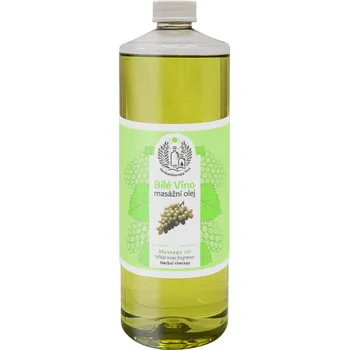 Masážní přípravek MEDISTAR CZ masážní olej BÍLÉ VÍNO 1000ml dávkování: Bez pumpy