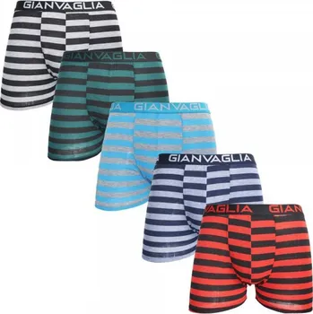 Gianvanglia Gianvaglia pánské boxerky pruhované 5ks Velikost: 2XL
