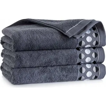 Ručník Velký koupelnový ručník Zwoltex Zen 70x140 bavlna egyptská grafit