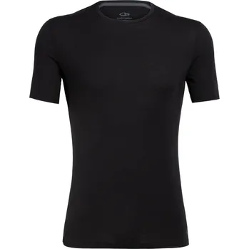 Pánské termoprádlo Pánské triko Icebreaker M Anatomica SS Crewe Velikost: M / Barva: černá