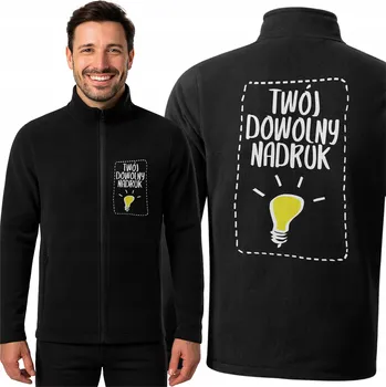 Pánská mikina FLEECOVÁ MIKINA LOGO FOTO KREATOR PÁNSKÉ TRIČKO S VLASTNÍM POTISKEM