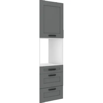 Kuchyňská skříňka Stolarz-Lempert Kuchyňská skříňka Luna DustGRWH - 60 DPS-210 3S 1F sloupek se zabudovanou troubou, šuplíkový PREMIUM BOX