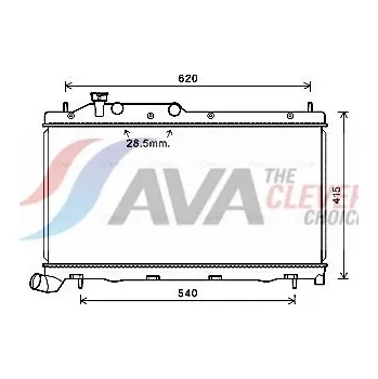 Chladič motoru Chladič, chlazení motoru AVA Benelux SU2105