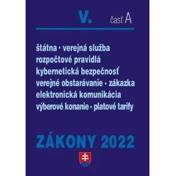 Poradca Zákony V-A/2022 – verejná správa Zákony V-A/2022 – verejná správa