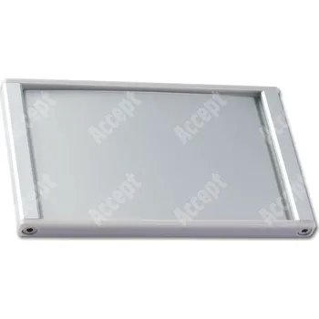 Informační tabulka Stříbrná dveřní tabulka Klassik Plus 132 o velikosti&nbsp;75 x 132 mm