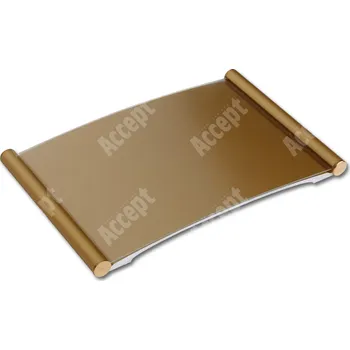 Informační tabulka Zlatá dveřní tabulka Plato 150&nbsp;o velikosti&nbsp;105 x 150 mm