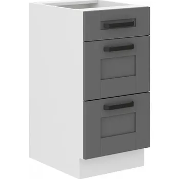 Stolarz-Lempert Kuchyňská skříňka Luna DustGRWH - dolní 40 D 3S šuplíková PREMIUM BOX