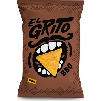 Čokoláda EL GRITO Kukuřičné tortilla chipsy s příchutí barbecue 90 g