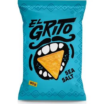 Čokoláda EL GRITO Slané kukuřičné tortilla chipsy 90 g