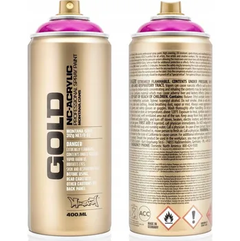Barva ve spreji Montana GOLD transparentní akrylový lak ve spreji MAGENTA 400ML