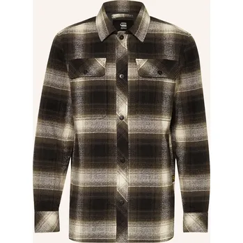 Pánská košile G-Star Pánská Svrchní Košile Gpo, černá / zelená / bílá, 38