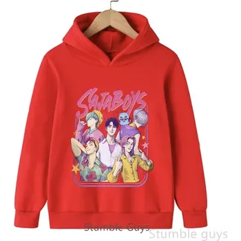 Chlapecký svetr KPop Demon Hunters (Lovkyně démonů) KPop Demon Hunters dětská mikina s potiskem Saja Boys (2) - mix barev Barva: Červená, Velikost: 160