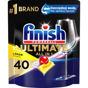 Přípravek do myčky FINISH Ultimate All-in-1 Kapsle do myčky 40 ks - Citron