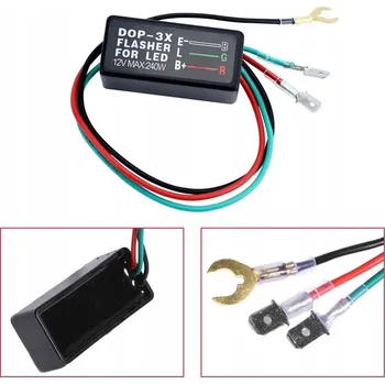 Elektronická součástka PŘERUŠOVAČ SMĚROVÝCH SVĚTEL LED 3 PIN VODOTĚSNÝ