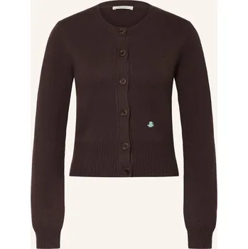 Dámský svetr Jw Anderson Dámský Pletený Kardigan, tmavě hnědá, 34