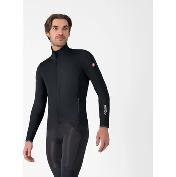 Cyklistická bunda Bunda na kolo CASTELLI ALPHA 150 JACKET - LIGHT BLACK/BLACK L