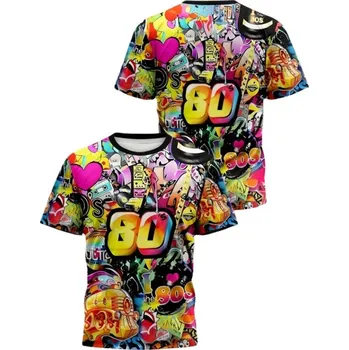 Žertovný předmět dovoz Tričko 80. léta Velikost: XXL