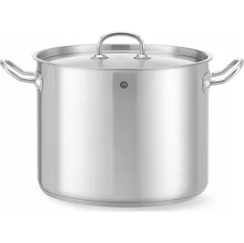 Hrnec VYSOKÝ HRNEC S POKLICÍ OCELOVÝ GASTRONOMICKÝ INDUKCE 13,5L HENDI