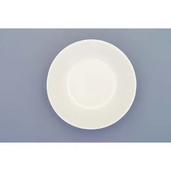 Podšálek káva čaj Bohemia White 10 cm prof. Pelcl bílý porcelán Dubí