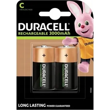 Článková baterie Akumulátor Duracell C (R14) 3000 mAh NiMH 2 ks