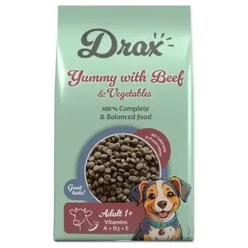 Krmivo pro psa Krmivo Drax Adult s hovězím a se zeleninou 3kg