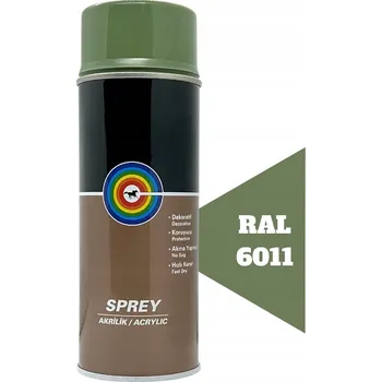 Barva ve spreji Akrylový lak ve spreji RAL 6011 Zeleň Lesklý 400ML