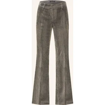 Dámské kalhoty Luisa Cerano Dámské Bootcut Kalhoty Z Manšestru S Třpytivou...