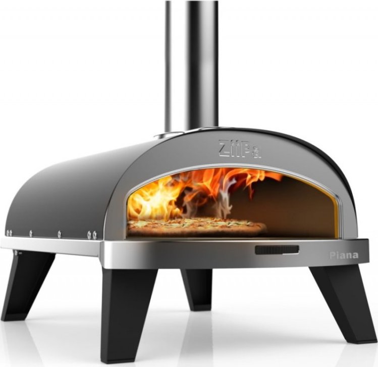 Pec na pizzu Piana na dřevo ZiiPa - černá + Doprava Zdarma