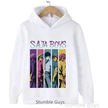 Chlapecký svetr KPop Demon Hunters (Lovkyně démonů) KPop Demon Hunters dětská mikina s potiskem Saja Boys (1) - mix barev Barva: Bílá, Velikost: 130