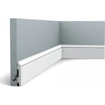 soklová lišta Lišta Orac decor dřevěná 11 x 69, délka 200 cm, bílá