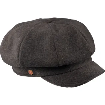 Čepice 8-dílna dámská šedo-hnědá bekovka od Mayser - Camila Newsboy Cap Velikost: 57 cm (M)