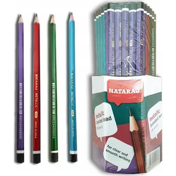 Grafitová tužka Technická tužka HB Metalic, 72 ks, šestihranná, 4 mm.