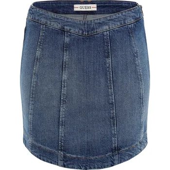 Dámská sukně Dámské Sukně GUESS JILLIAN MINI SKIRT W3RD21D4NHE-STR9 – Modrá 30