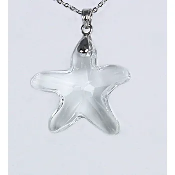 Přívěsek Přívěsek s čirým krystalem Hvězda - 1Ks