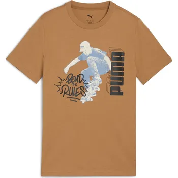 Chlapecké tričko Dětské Tričko s krátkým rukávem PUMA MID90S GRAPHIC TEE I B 68846467 – Hnědá 164