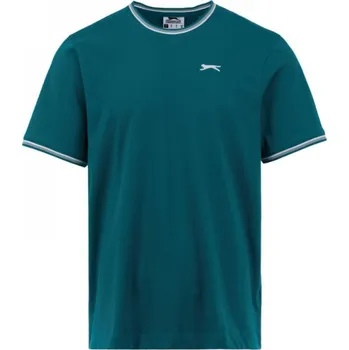 Pánské tričko Slazenger tričko pánské teal Barva: Zelená, Velikost: XL