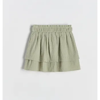 Dívčí sukně Reserved - Mušelínová sukně - světle olivová - 402DA-81X - 402DA-81X-122