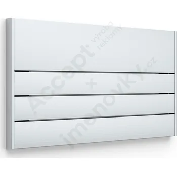 Informační tabulka Stříbrná&nbsp;dveřní tabulka&nbsp;SlimSlatz&nbsp;o velikosti&nbsp;187 x 105 mm&nbsp;s&nbsp;nezásuvným systémem