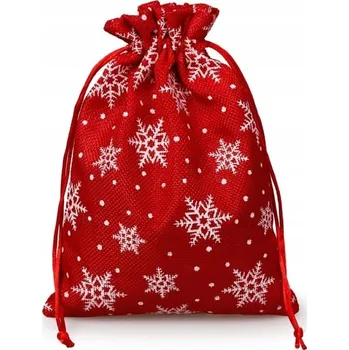 Dárková taška Vánoční taška DÁRKOVÁ TAŠKA DÁRKOVÁ taška sněhové vločky 16x22cm