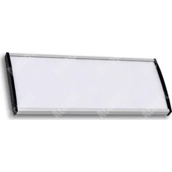 Informační tabulka Stříbrná dveřní tabulka Plato Plus 075 o velikosti&nbsp;187 x 75 mm