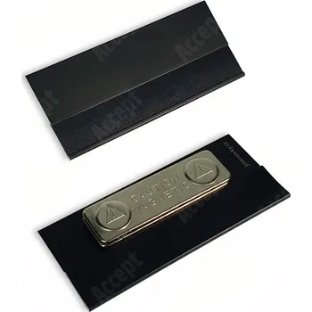 Značení Osobní jmenovka - magnetický klip (černá) - rozměr jmenovky 70 x 30 mm