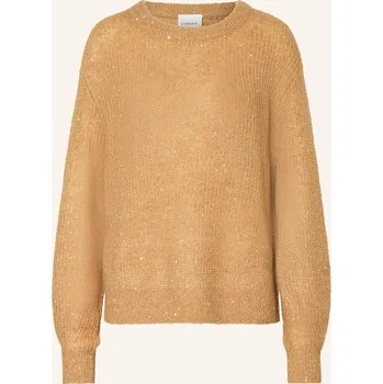 Dámský svetr Comma Dámský Svetr S Flitry, hnědá, 40