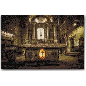 Diamantové malování Diamantové malování - Wieliczka solná jeskyně - Polsko Velikost: 40x60cm, Rámování: Pouze srolované plátno, Diamanty: Kulaté